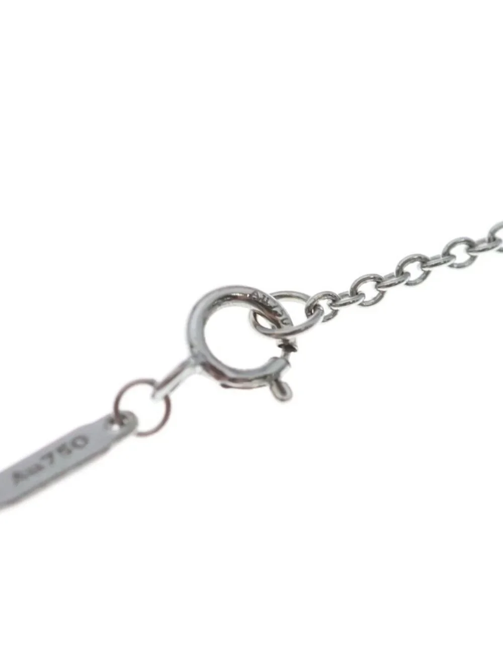 Tiffany & Co Knot Full Diamond 18k White Gold Necklace